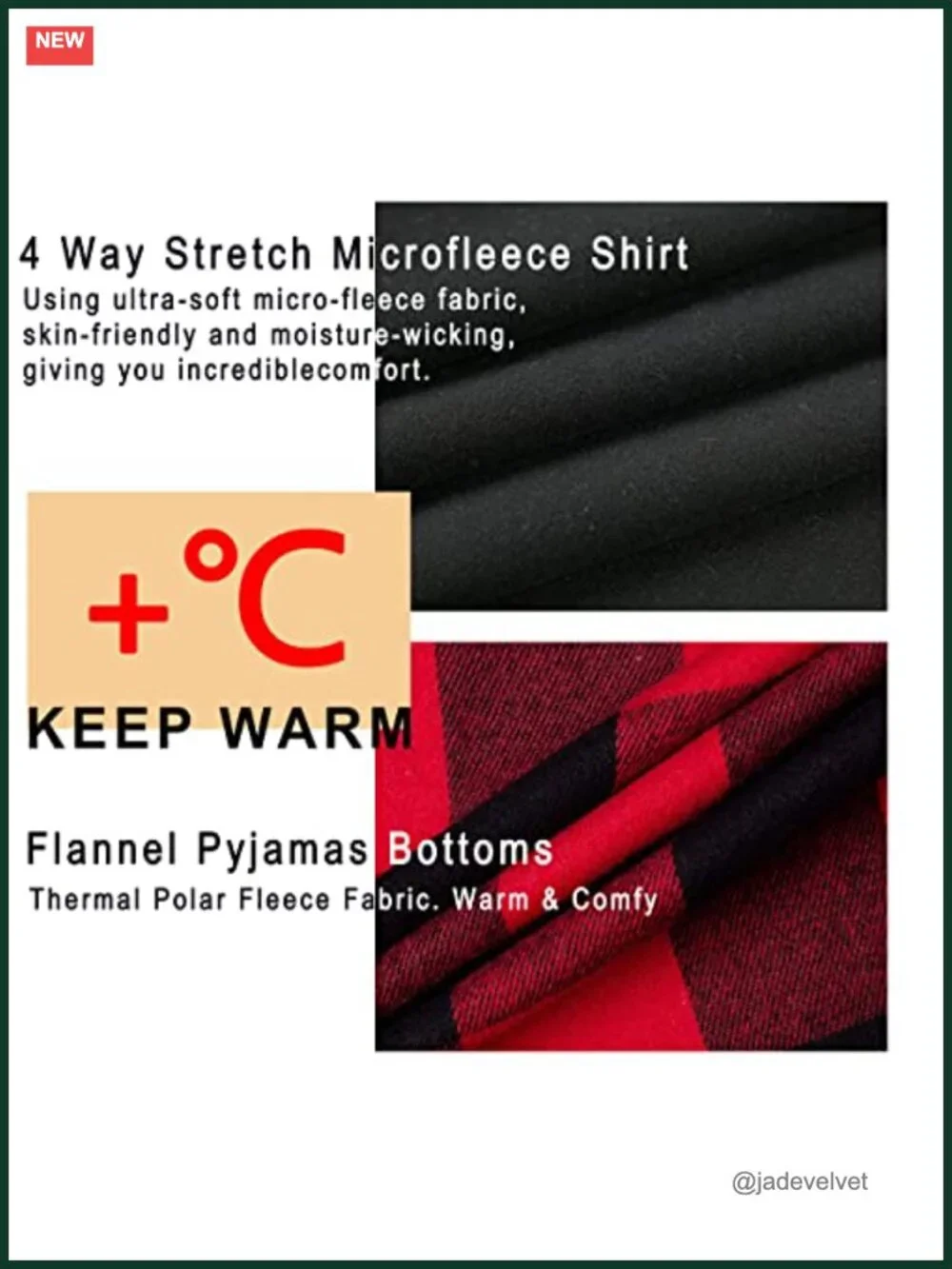 Mens Pajama Set Long Sleeve Henley Neck Button Top Plaid Pants Soft Loungewear